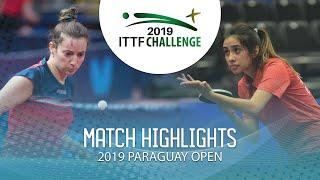 Camila Arguelles vs Fatima Martinez | 2019 ITTF Paraguay Open Highlights (Group)