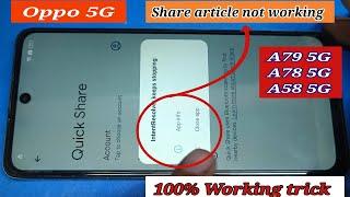 Oppo A79 5G , A78 5G ,A59 5G Frp bypass Google account remove ||share article not working solution||