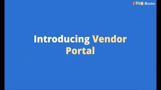 Vendor Portal | Zoho Books