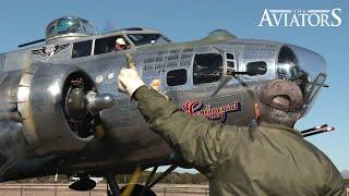 Full start-up and take-off of the B-17 Sentimental Journey (Raw engine sound, no music)