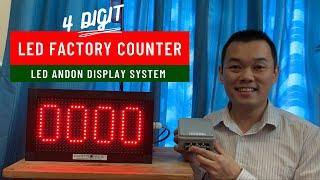 LED Factory Production counters | Industrial LED Display | Factory Digital Counter Displays Malaysia