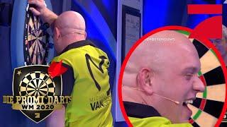 No Score! Van Gerwen hilarious Miscount! | Promi Darts WM 2020 | ProSieben