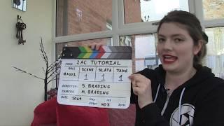 2nd Camera Assistant - Tutorials - UK - How to use the clapper Board