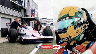 Pierre Gasly and Naomi Schiff drive Ayrton Senna's FIRST F1 car 