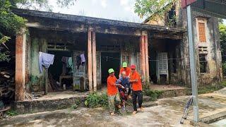 Rescue, 80-year-old mother left abandoned house. The scene of the collapsed house was horrifying.