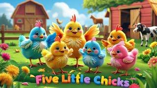 " Five Little Chicks Want to Play!  Fun Kids Song & Nursery Rhyme Adventure!"