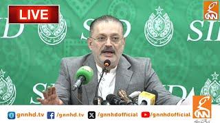 LIVE | PPP Leader Sharjeel Memom Press Conference | GNN