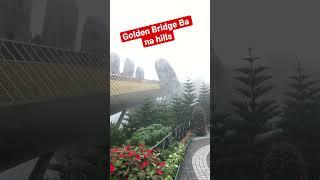 Golden bridge Ba na hills foggy weather #shorts #short #travel #vietnam