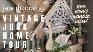 Home Tour | Amazing Use of Architectural Salvage, Vintage, & Farm Junk | Black Barn Vintage