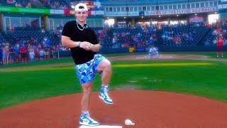 They let ME throw the FIRST PITCH!? (CRAZY MiLB access)