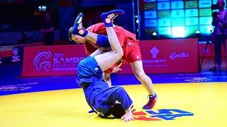 BEDRETDINOV Kirill vs BATRAKOU Uladzimir. Youth male 88 kg. European SAMBO Championships 2023