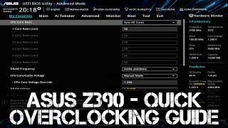 ASUS Z390 Quick Overclocking Guide | i7 - i9 | 8700K - 8086K - 9700K - 9900K