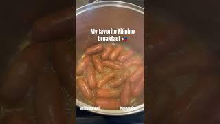 Favorite Filipino breakfast food #longanisa #shorts #filipinofood #filipinovlogger