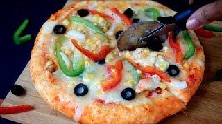 চুলায় এবং ওভেনে তৈরি পিঁজা || Bangladeshi Pizza Recipe || Pizza Recipe On stove And oven