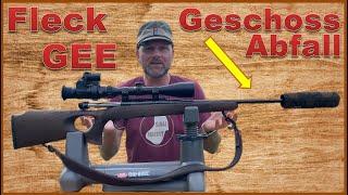 Geschossabfall, Fleck & GEE bei 194m mit meiner Ansitz HEYM SR30 Ranger-T