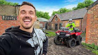 My First Day Running The 110 Acre Farm & Exploring The Abandoned Stables! 