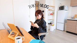 一個人的東京VLOG: 開始上課、自煮生活採購廚房用品、在原宿做美甲、日本郵局銀行開戶｜Peachi in TOKYO #ep2