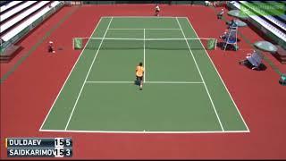 Daniiar Duldaev - Saida`Lo Saidkarimov. Highlights. ATP Fergana. 19.06.2017