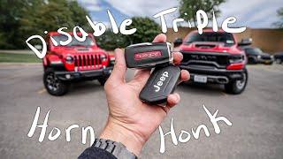 How to Get Rid of the Annoying Triple Horn Honk on 2022 RAM and Jeep 4XE