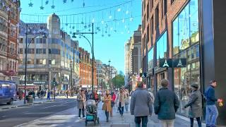 London Autumn Walk  Oxford Street Walking Tour | 4K HDR