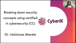 Breaking Down Security Concepts Using Certified In Cybersecurity (ISC2 CC)