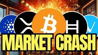 CRYPTO MARKET CRASH UPDATE  | HOLDERS NEED TO PAY ATTENTION | CARDANO, XRP, HBAR, VET, BTC ‼️