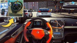 Day 10 - Taxi Life: A city driving simulator gameplay | Steering Wheel Gameplay