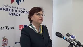 Suzana Đorđević, direktorka NSZ Filijala Pirot, najava Foruma, 03.03.2023, Pirot