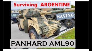 Argentinian Panhard Falklands war restoration