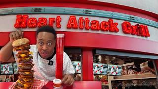 Trying the UNHEALTHIEST RESTAURANT in America |20,000 Cal Octuple Bypass Burger| Heart Attack Grill