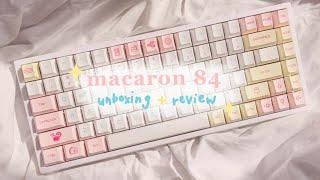 Yunzii Macaron 84 Mechanical Keyboard | unboxing & review | typing sound, rgb modes