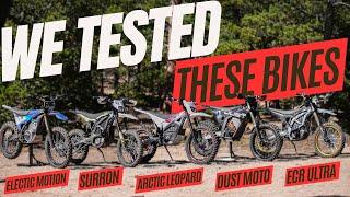 2024 Electric Dirt Bike SHOOTOUT [Mid Size Edition]