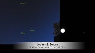 Jupiter & Saturn grace the Ohio Skies