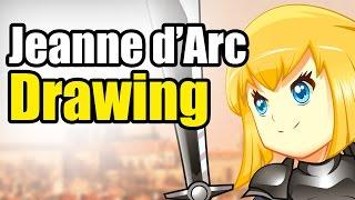 Adobe Illustrator Drawing //Jeanne D'Arc// Part 1