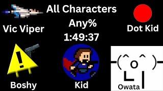 I Wanna Be the Guy Remastered All Characters Any% Speedrun 1:49:37 [WR]