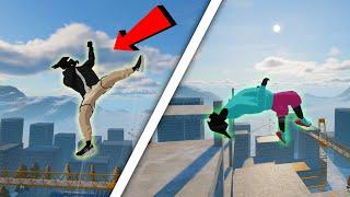 Satisfying Parkour Stunts/Ragdoll & Fails!  - Rooftops & Alleys: The Parkour Game #4