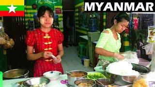  Myanmar Traditional Breakfast Food Tour in Yangon Streets