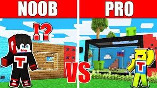 NOOB VS PRO: Nintendo Switch House Battle In Minecraft ( Tagalog )