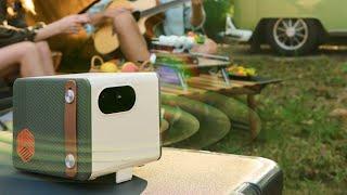 BenQ GS50 1080p Wireless Outdoor Projector | Extra Bass Bluetooth Speaker | IPX2 Splash & Drop Resis