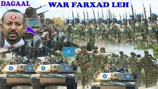 FARXAD: Ciidanka Xoogga oo Dagaal ugu Hanjabay Ethiopia, Somalia oo Heshay Diyaarado & Gaadiid Dagal