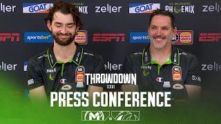 Sam Mackinnon & Jordi Hunter Press Conference vs Melbourne United (Round 5, NBL25)