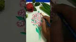 #Easy way to draw bunch of flowers#use of Ladiesfinger#vindi