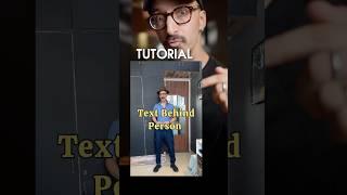 Text Behind Person Tutorial using Inshot