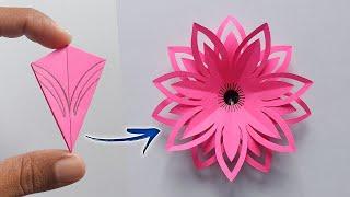 How To Make Beautiful Paper Flower | Diy Paper Flower Craft Easy | Paper Flower Making Step By Step