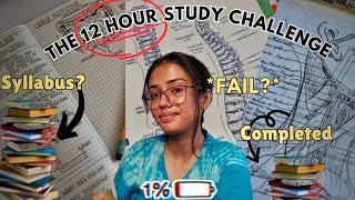 *TRYING* to study for 12 HOURS before my final exams | the 12 hours study challenge|