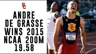 USC Track & Field - Andre De Grasse Wins NCAA 200m