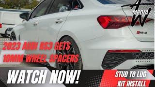 2023 Audi RS3 10mm Wheel Spacers and Stud To Lug 4K