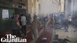 Jerusalem: hundreds injured as violence at al-Aqsa mosque sparks heightened tensions