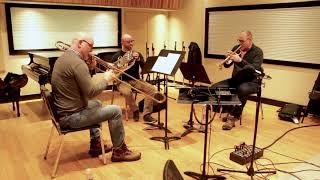 Factory Seconds brass trio performs J.S. Bach's Sinfonia no. 1 in IPR's Studio A