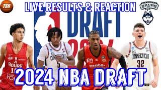 2024 NBA Draft LIVE Spurs Fan Reaction & UConn Fan Reaction